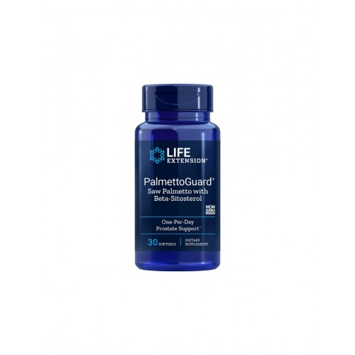 LIFE EXTENSION / PALMETTOGUARD® SAW PALMETTO WITH BETA-SITOSTEROL / САО ПАЛМЕТО С БЕТА-СИТОСТЕРОЛИ СОФТГЕЛ КАПС. X30