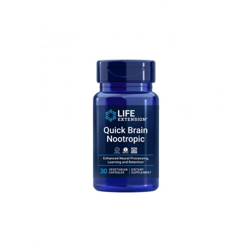 LIFE EXTENSION / QUICK BRAIN NOOTROPIC / ЗА СИЛНА ПАМЕТ И КОНЦЕНТРАЦИЯ КАПС. X30