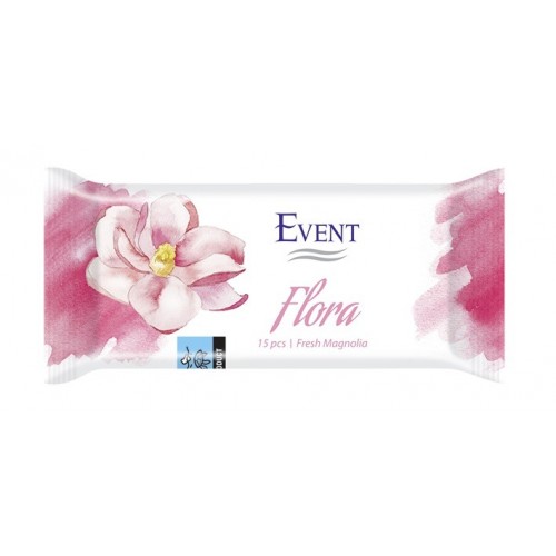 EVENT / МОКРИ ПОЧИСТВАЩИ КЪРПИ ЗА РЪЦЕ FLORA MAGNOLIA БР. X15