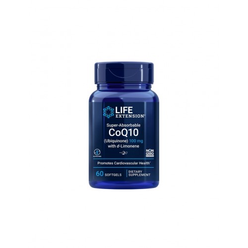 LIFE EXTENSION / SUPER - ABSORBABLE CoQ10 / КОЕНЗИМ Q10 (УБИКВИНОН) 100МГ + D-ЛИМОНЕН СОФТГЕЛ КАПС. X60 LIFE EXTENSION / SUPER - ABSORBABLE CoQ10 / КОЕНЗИМ Q10 (УБИКВИНОН) 100МГ + D-ЛИМОНЕН СОФТГЕЛ КАПС. X60