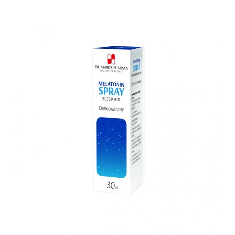 DR. MARK'S PHARMA MELATONIN SPRAY / МЕЛАТОНИН СПРЕЙ (ЗАСПИВАШ ЛЕСНО, СПИШ СПОКОЙНО) 30 МЛ