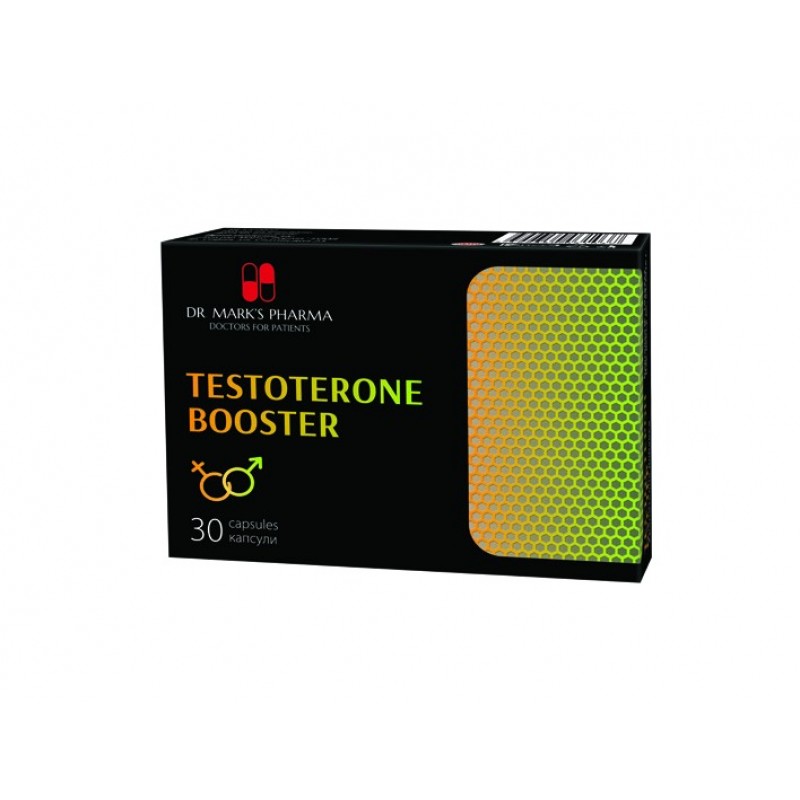 DR. MARK'S PHARMA TESTOTERONE BOOSTER / ТЕСТОСТЕРОН БУСТЕР ПОДКРЕПА ЗА ХОРМОНАЛНИЯ БАЛАНС МУСКУЛНИЯ РАСТЕЖ И МЪЖКАТА ФУНКЦИЯ КАПС. X 30