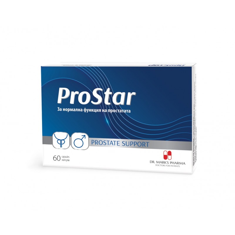 DR. MARK'S PHARMA PROSTAR / ПРОСТАР ПРОСТАТНО ЗДРАВЕ, ХОРМОНАЛЕН БАЛАНС И СЕКСУАЛНА ФУНКЦИЯ КАПС. X 60
