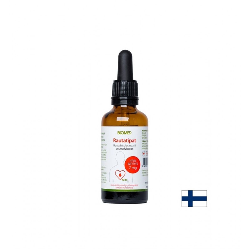 BIOMED ЖЕЛЯЗО БИСГЛИЦИНАТ – ВИСОКООСВОИМО, НЕ ДРАЗНИ СТОМАХА КАПКИ, 40 ML, 7 MG Х 40 ДОЗИ