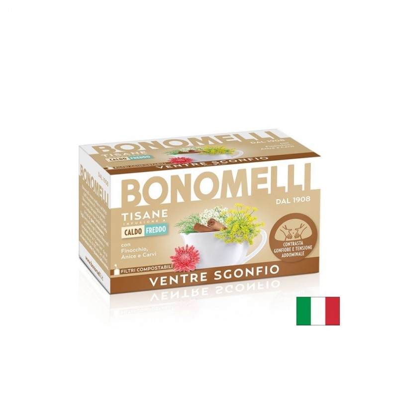 BONOMELLI TISANA VENTRE SGONFIO / БИЛКОВ ЧАЙ ПРОТИВ ГАЗОВЕ И ПОДУТ КОРЕМ ПАКЕТЧЕТА X 16