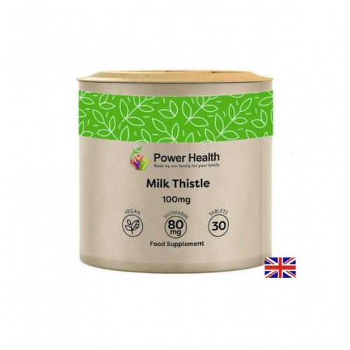POWER HEALTH MILK THISTLE / ЧЕРЕН ДРОБ БЯЛ ТРЪН 100 МГ ТАБЛ. Х 30