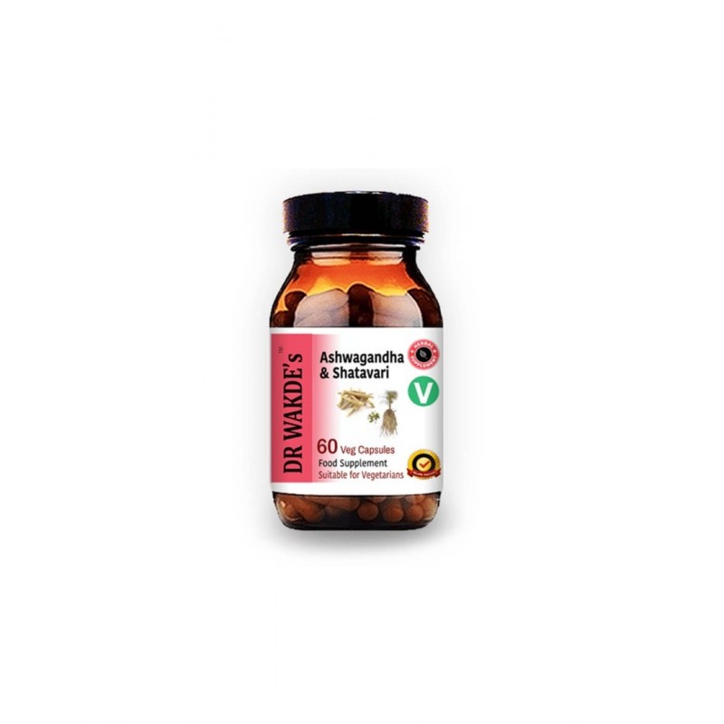 DR. WAKDE'S ASHWAGANDHA AND SHATAVARI / АШВАГАНДА И ШАТАВАРИ КАПС. Х60 DR. WAKDE'S ASHWAGANDHA AND SHATAVARI / АШВАГАНДА И ШАТАВАРИ КАПС. Х60