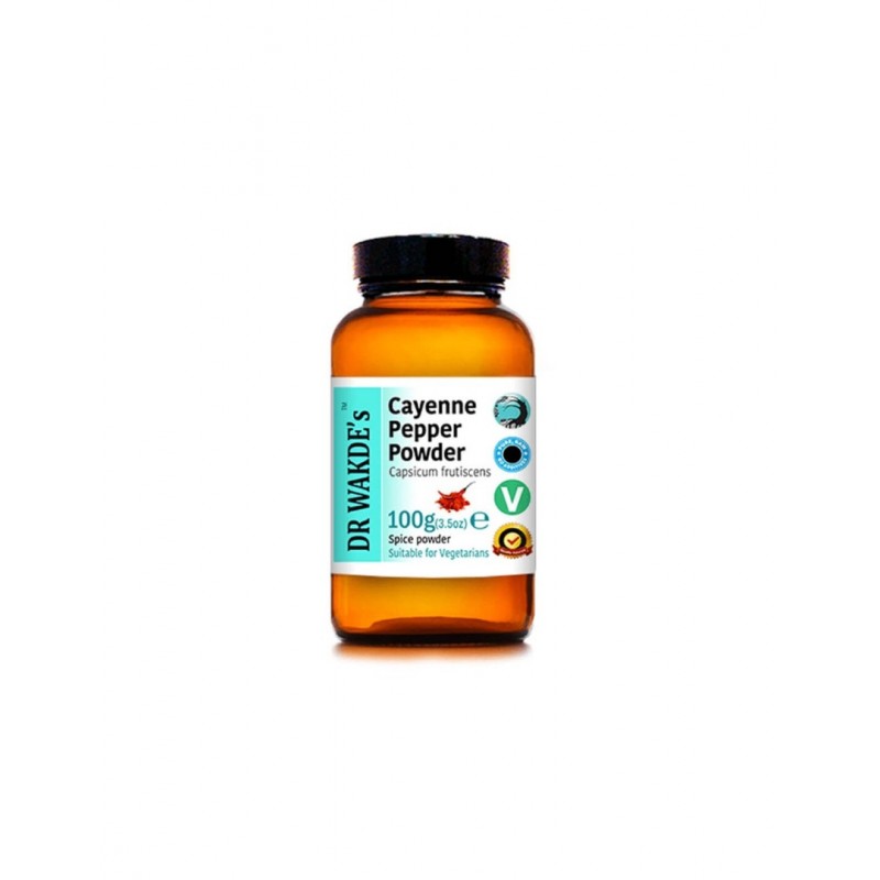 DR. WAKDE'S CAYENNE PAPPER POWDER / ЛЮТ ЧЕРВЕН ПИПЕР (КАЙЕН) НА ПРАХ 100ГР DR. WAKDE'S CAYENNE PAPPER POWDER / ЛЮТ ЧЕРВЕН ПИПЕР (КАЙЕН) НА ПРАХ 100ГР