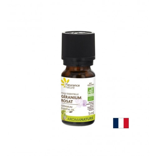 FLEURANCE NATURE HUILE ESSENTIELLE DE GERANIUM ROSAT BIO / ЕТЕРИЧНО МАСЛО ОТ ГЕРАНИУМ БИО 5 МЛ