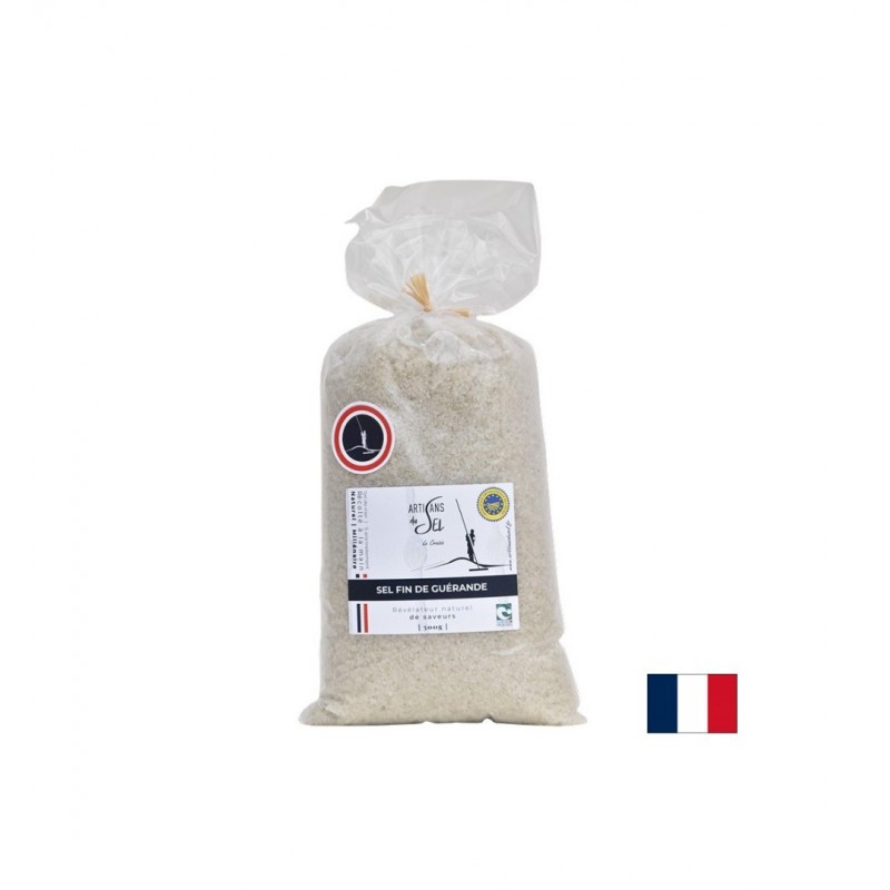 ARTISANS DU SEL SEL FIN DE GUERANDE / ФИНА МОРСКА СОЛ ОТ ГЕРАНД НЕРАФИНИРАНА 500 ГР