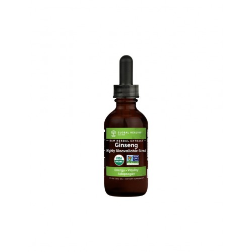 GLOBAL HEALING RAW HERBAL EXTRACT GINSENG / БИЛКОВА СМЕС С КОРЕЙСКИ И СИБИРСКИ ЖЕНШЕН, АШВАГАНДА И МАКА 59.2МЛ