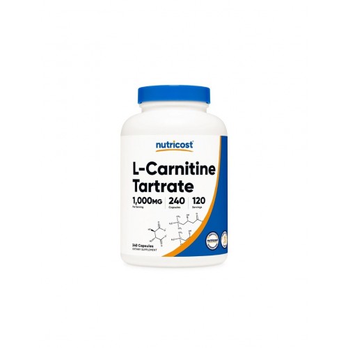 NUTRICOST L-CARNITINE TARTARATE / Л-КАРНИТИН (ТАРТАРАТ) 500МГ КАПС. Х240