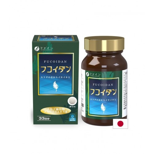 FINE JAPAN FUCOIDAN / ФУКОИДАН (ЕКСТРАКТ ОТ ВОДОРАСЛИ МЕКАБУ) + АГАРИКУС ИМУНИТЕТ И ЖИЗНЕНОСТ ТАБЛ. X 198