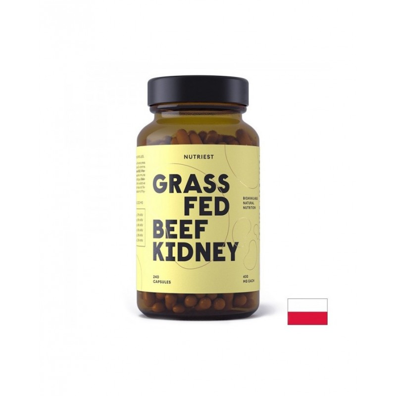 NUTRIEST GRASS FED BEEF KIDNEY / ГОВЕЖДИ БЪБРЕК ИМУНИТЕТ, ХОРМОНАЛЕН ДИСБАЛАНС 400 МГ КАПС. X 240