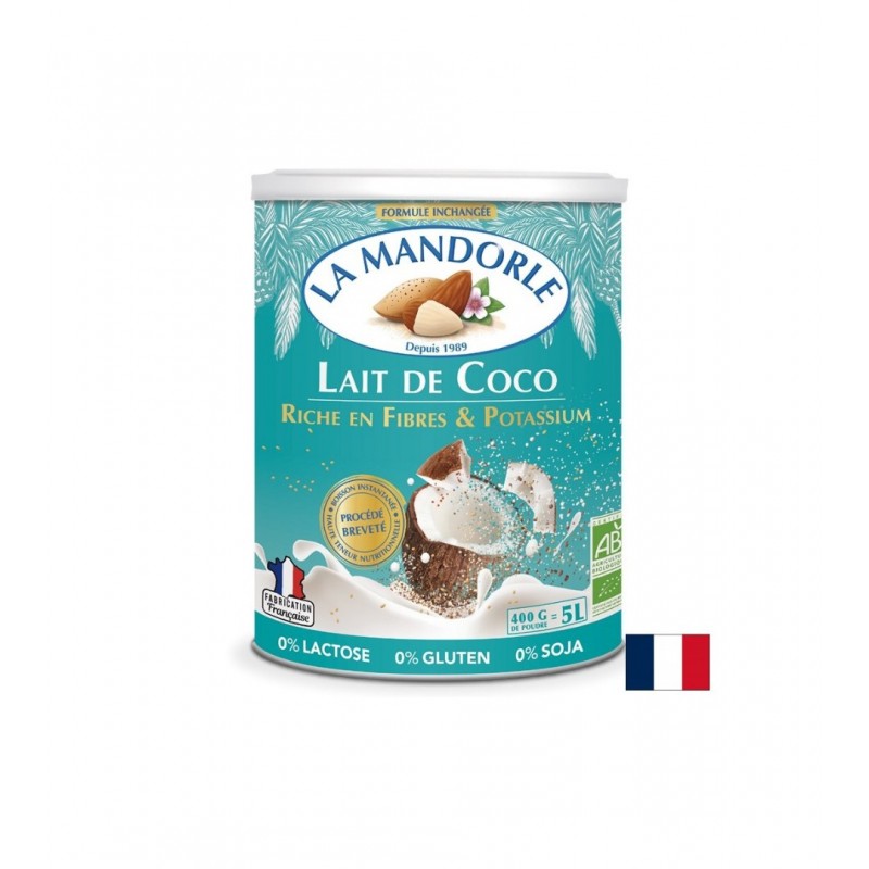 LA MANDORLE LAIT DE COCO BIO / КОКОСОВО МЛЯКО НА ПРАХ, БИО БОГАТО НА ФИБРИ И КАЛИЙ 400 ГР. ПРАХ LA MANDORLE LAIT DE COCO BIO / КОКОСОВО МЛЯКО НА ПРАХ, БИО БОГАТО НА ФИБРИ И КАЛИЙ 400 ГР. ПРАХ