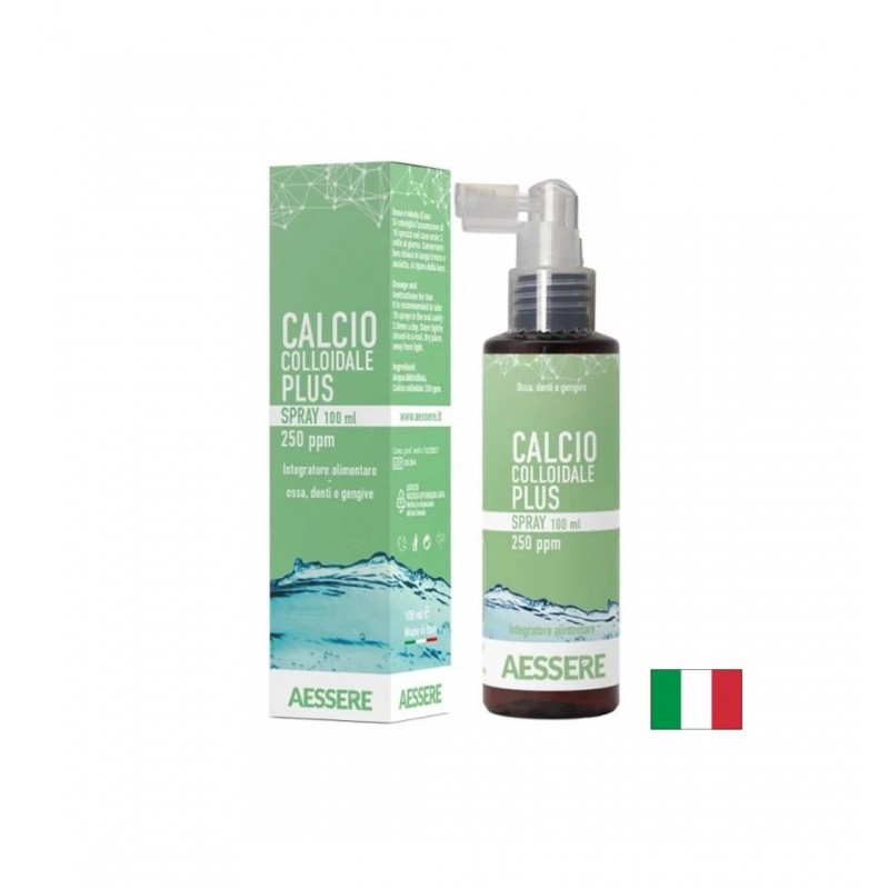 AESSERE CALCIO COLLOIDALE PLUS / КОЛОИДЕН КАЛЦИЙ ЗА ЗДРАВИ КОСТИ И ЗЪБИ, 900 МГ 100 МЛ СПРЕЙ