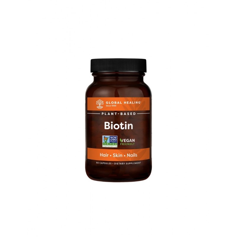 GLOBAL HEALING PLANT-BASED BIOTIN / БИОТИН - КОСА, КОЖА И НОКТИ КАПС. Х60 GLOBAL HEALING PLANT-BASED BIOTIN / БИОТИН - КОСА, КОЖА И НОКТИ КАПС. Х60