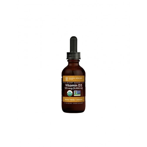 GLOBAL HEALING PLANT-BASED VITAMIN D3 / ВИТАМИН D3 125 µg 5000IU КАПКИ 59.2МЛ