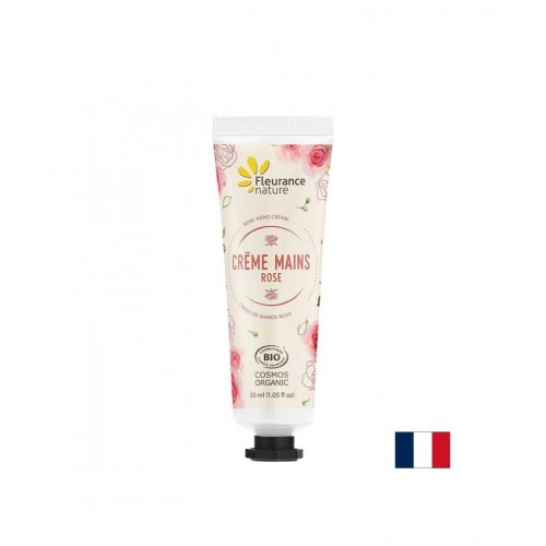 FLEURANCE NATURE CREME MAINS VANILLE / КРЕМ ЗА РЪЦЕ С ФЛОРАЛНА ВОДА ОТ РОЗА ДАМАСЦЕНА МАСЛО ОТ ШИЙ АЛОЕ ВЕРА С АРОМАТ НА ВАНИЛИЯ 30 МЛ