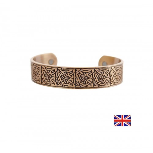 POWER HEALTH MAGNETIC BRACELET CELTIC SQUARE DESIGN LARGE / МАГНИТНА ГРИВНА КЕЛТСКИ КВАДРАТ СИЛА И ЗАЩИТА ( РАЗМЕР L, 17.8 СМ. ) 1 БР