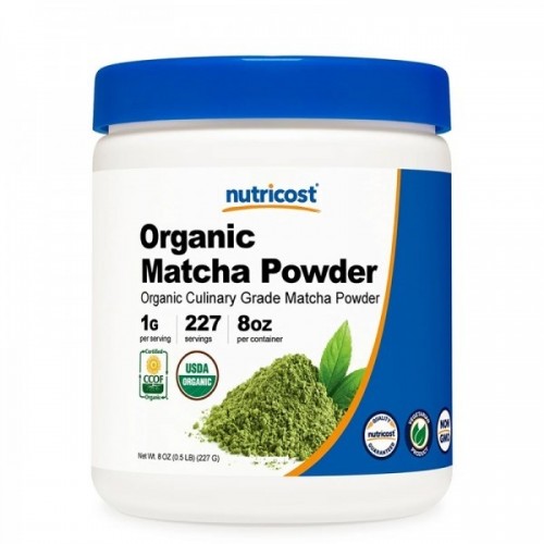 NUTRICOST ORGANIC MATCHA POWDER CULICARY GRADE / МАТЧА ОРГАНИК (КУЛИНАРЕН КЛАС) 227ГР ПРАХ NUTRICOST ORGANIC MATCHA POWDER CULICARY GRADE / МАТЧА ОРГАНИК (КУЛИНАРЕН КЛАС) 227ГР ПРАХ