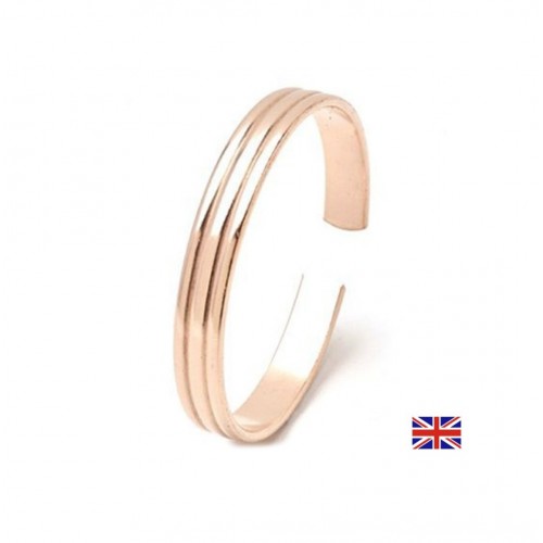 POWER HEALTH INDENTATIONS COPPER BANGLE 5/16 MEDIUM / МЕДНА ГРИВНА С ЛИНИИ ПРИ БОЛКИ В СТАВИТЕ (РАЗМЕР M 19 СМ. / Ш. 0.8 СМ.)