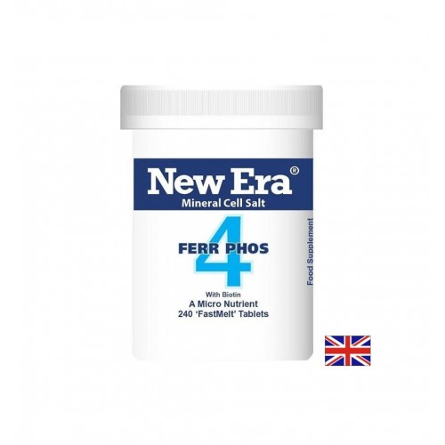 POWER HEALTH N4 FERR PHOS WITH BIOTIN / МИНЕРАЛНА СОЛ №4 ЖЕЛЕЗЕН ФОСФАТ С БИОТИН БЪРЗОРАЗТВОРИМИ ТАБЛ. Х 240