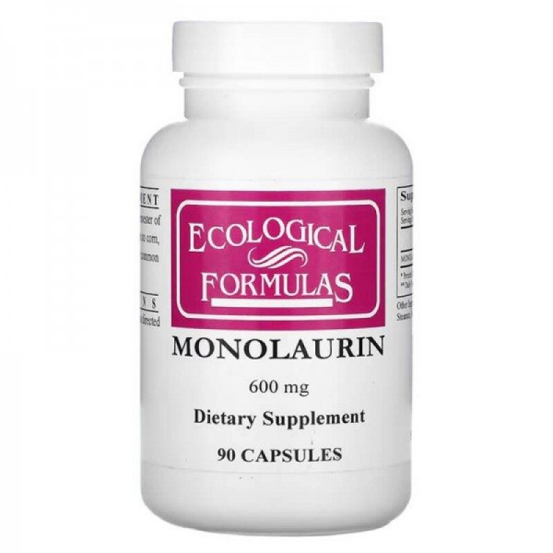 ECOLOGICAL FORMULAS / MONOLAURINE / МОНОЛАУРИН 600МГ КАПС. X90