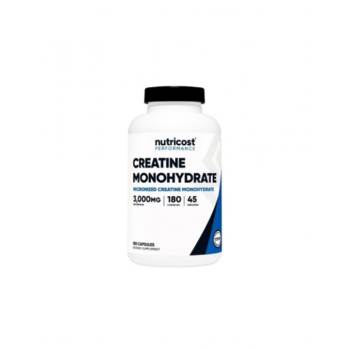 NUTRICOST CREATINE MONOHYDRATE / КРЕАТИН МОНОХИДРАТ (МИКРОНИЗИРАН)  750МГ КАПС. Х180