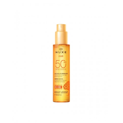 NUXE SUN OIL SPF50 / НУКС ОЛИО ЗА ПРИДОБИВАНЕ НА ТЕН ЗА ЛИЦЕ И ТЯЛО 150 МЛ