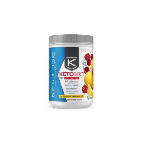 NUTRICOST KETOLOGIC KETOENERGY BHB + CAFFEINE / ОТСЛАБВАНЕ И ГОРЕНЕ НА МАЗНИНИ, С ВКУС НА МАЛИНА И ЛИМОНАДА 255ГР ПРАХ