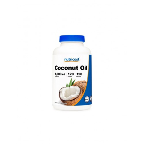 NUTRICOST COCONUT OIL / КОКОСОВО МАСЛО СОФТГЕЛ КАПС. Х120