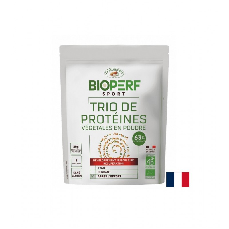 LA MANDORLE BIOPERF SPORT TRIO DE PROTEINES VEGETALES / РАСТИТЕЛЕН ПРОТЕИН ОТ ГРАХ ОРИЗ И БАДЕМ, БИО ЗА МУСКУЛНО ВЪЗСТАНОВЯВАНЕ, 230 ГР 8 ДОЗИ, ПРАХ LA MANDORLE BIOPERF SPORT TRIO DE PROTEINES VEGETALES / РАСТИТЕЛЕН ПРОТЕИН ОТ ГРАХ ОРИЗ И БАДЕМ, БИО ЗА МУСКУЛНО ВЪЗСТАНОВЯВАНЕ, 230 ГР 8 ДОЗИ, ПРАХ