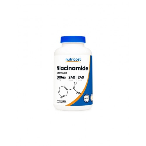 NUTRICOST NIACINAMIDE VITAMIN B3 / НИАЦИНАМИД (ВИТАМИН В3) КАПС. Х240 NUTRICOST NIACINAMIDE VITAMIN B3 / НИАЦИНАМИД (ВИТАМИН В3) КАПС. Х240
