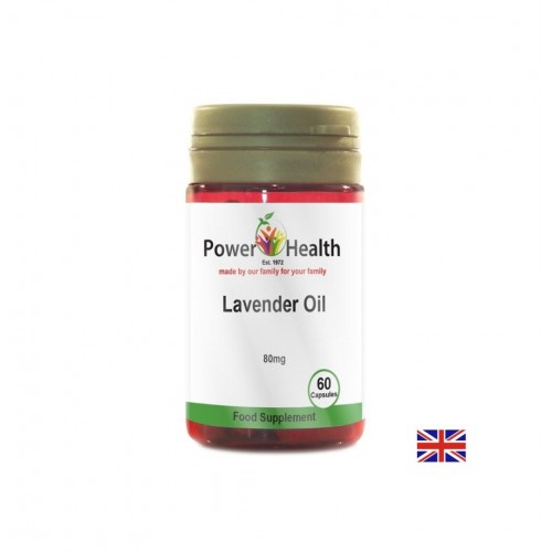 POWER HEALTH LEVENDER OIL / СТРЕС И БЕЗСЪНИЕ ЛАВАНДУЛА 80 МГ КАПС. Х 60 