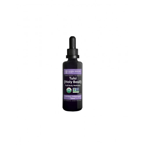 GLOBAL HEALING RAW HERBAL EXTRACT TULSI (HOLI BASIL) / ТУЛСИ (СВЕЩЕН БОСИЛЕК) КАПКИ 59.2МЛ