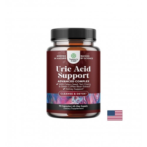 NATURE'S CRAFT URIC ACID SUPPORT / УРИК АЦИД НОРМАЛНИ НИВА НА ПИКОЧНА КИСЕЛИНА И БЪБРЕЧНА ПОДКРЕПА КАПС. X 60