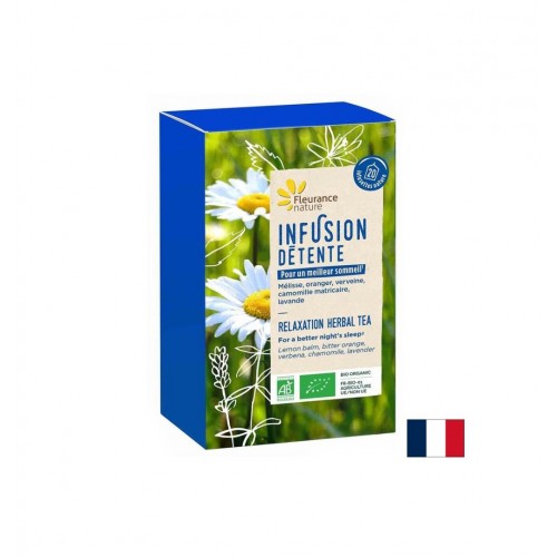 FLEURANCE NATURE INFUSION DETENTE BIO / УСПОКОЯВАЩ ЧАЙ ЗА НЕРВНАТА СИСТЕМА БИО ФИЛТЪРНИ ПАКЕТЧЕТА Х 20