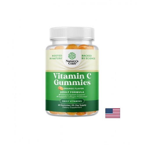 NATURE'S CRAFT VITAMIN C GUMMIES / ВИТАМИН C (Л-АСКОРБИНОВА КИСЕЛИНА) ИМУНИТЕТ И АНТИОКСИДАНТНА ЗАЩИТА 125 МГ, ЖЕЛИТАНИ ТАБЛ. X 60