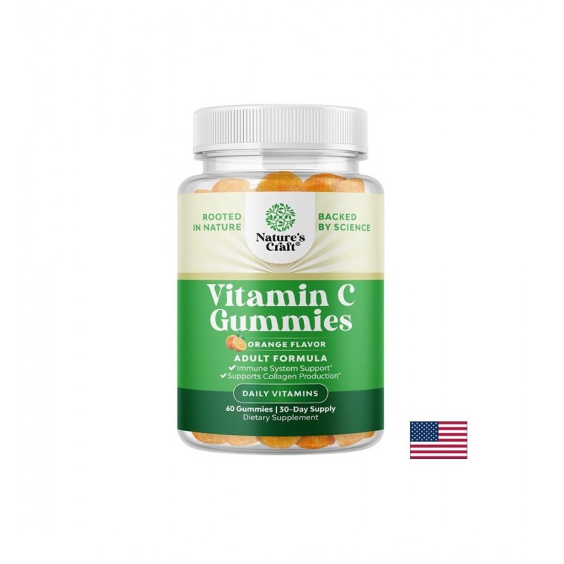 NATURE'S CRAFT VITAMIN C GUMMIES / ВИТАМИН C (Л-АСКОРБИНОВА КИСЕЛИНА) ИМУНИТЕТ И АНТИОКСИДАНТНА ЗАЩИТА 125 МГ, ЖЕЛИТАНИ ТАБЛ. X 60 NATURE'S CRAFT VITAMIN C GUMMIES / ВИТАМИН C (Л-АСКОРБИНОВА КИСЕЛИНА) ИМУНИТЕТ И АНТИОКСИДАНТНА ЗАЩИТА 125 МГ, ЖЕЛИТАНИ ТАБЛ. X 60