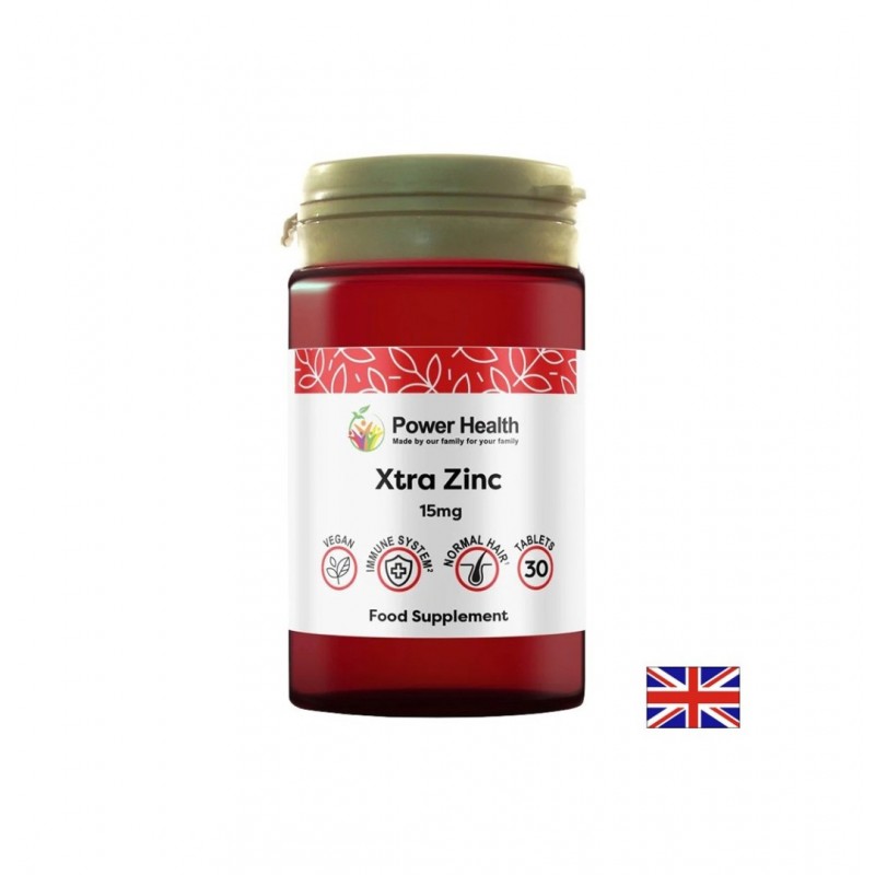 POWER HEALTH XTRA ZINC / (ЦИНК ЦИТРАТ) СИЛЕН ИМУНИТЕТ И ЗДРАВА КОЖА 15 МГ ТАБЛ. Х 30 POWER HEALTH XTRA ZINC / (ЦИНК ЦИТРАТ) СИЛЕН ИМУНИТЕТ И ЗДРАВА КОЖА 15 МГ ТАБЛ. Х 30