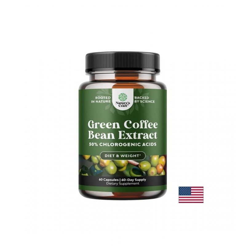 NATURE'S CRAFT GREEN COFFEE BEAN / ЗЕЛЕНО КАФЕ (ЕКСТРАКТ ОТ ЗЪРНА) КОНТРОЛ НА ТЕГЛОТО И МЕТАБОЛИЗМА 750 МГ КАПС. X 60 NATURE'S CRAFT GREEN COFFEE BEAN / ЗЕЛЕНО КАФЕ (ЕКСТРАКТ ОТ ЗЪРНА) КОНТРОЛ НА ТЕГЛОТО И МЕТАБОЛИЗМА 750 МГ КАПС. X 60