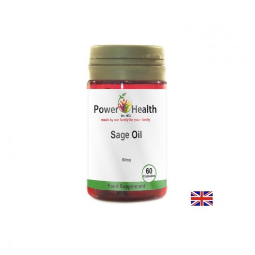 POWER HEALTH SAGE OIL / ЖЕНСКО ЗДРАВЕ САЛВИЯ (ГРАДИНСКИ ЧАЙ) 50 МГ КАПС. Х 60