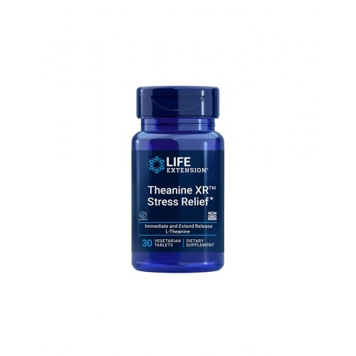 LIFE EXTENSION / THEANINE XR™ STRESS RELIEF / СТРЕС И ТРЕВОЖНОСТ ТАБЛ. X30