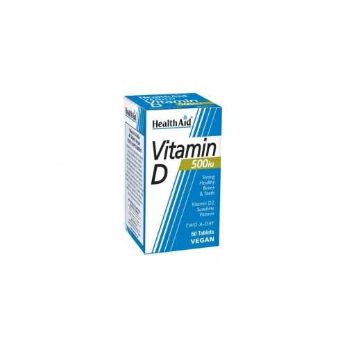 HEALTHAID VITAMIN D 500IU / ВИТАМИН D 500IU ТАБЛ. Х60 HEALTHAID VITAMIN D 500IU / ВИТАМИН D 500IU ТАБЛ. Х60