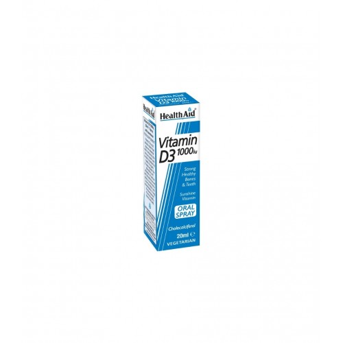 HEALTHAID VITAMIN D3 1000IU / ВИТАМИН D3 1000IU СПРЕЙ 20МЛ HEALTHAID VITAMIN D3 1000IU / ВИТАМИН D3 1000IU СПРЕЙ 20МЛ