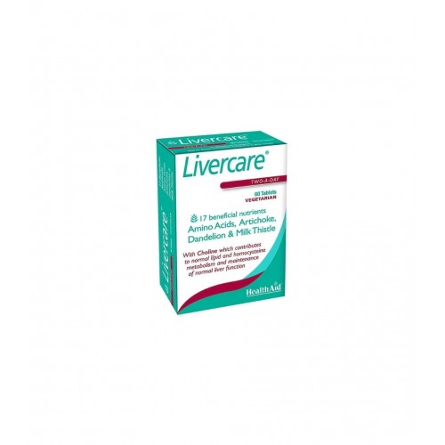 HEALTHAID LIVER CARE / БИЛКОВА ФОРМУЛА ЗА ПОДПОМАГАНЕ ФУНКЦИЯТА НА ЧЕРНИЯ ДРОБ ТАБЛ. Х60