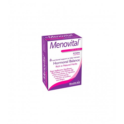 HEALTHAID MENOVITAL / БИЛКОВ ПРОДУКТ С ВИТАМИНИ И МИНЕРАЛИ ЗА МЕНОПАУЗА ТАБЛ. Х60 HEALTHAID MENOVITAL / БИЛКОВ ПРОДУКТ С ВИТАМИНИ И МИНЕРАЛИ ЗА МЕНОПАУЗА ТАБЛ. Х60