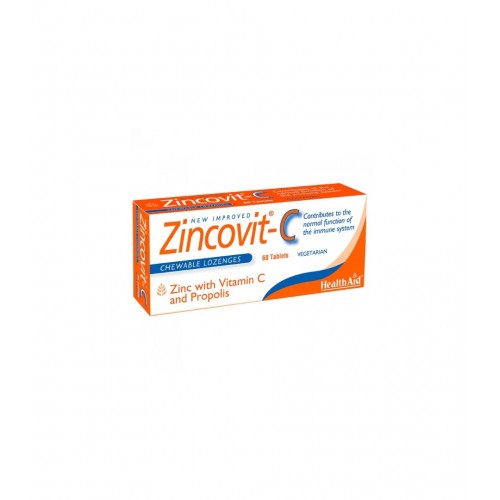 HEALTHAID ZINCOVIT-C / ЦИНКОВИТ С ТАБЛ. Х60 HEALTHAID ZINCOVIT-C / ЦИНКОВИТ С ТАБЛ. Х60