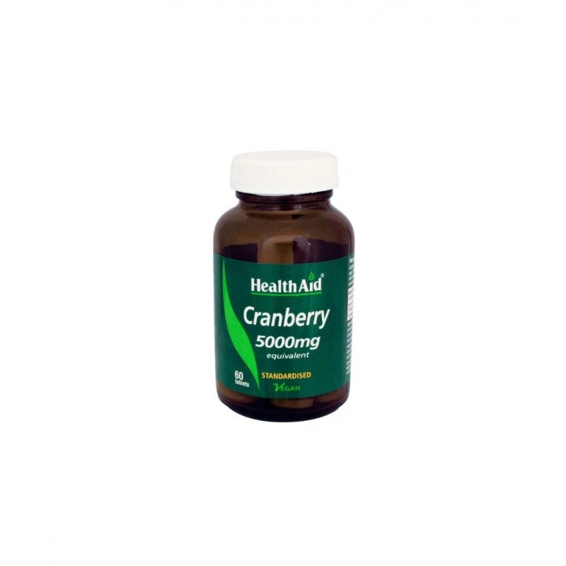HEALTHAID CRANBERRY / ЧЕРВЕНА БОРОВИНКА 5000МГ ТАБЛ. Х60